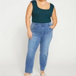 ComfortDenim Stovepipe Jeans 28 Inch - Western Blue Wash